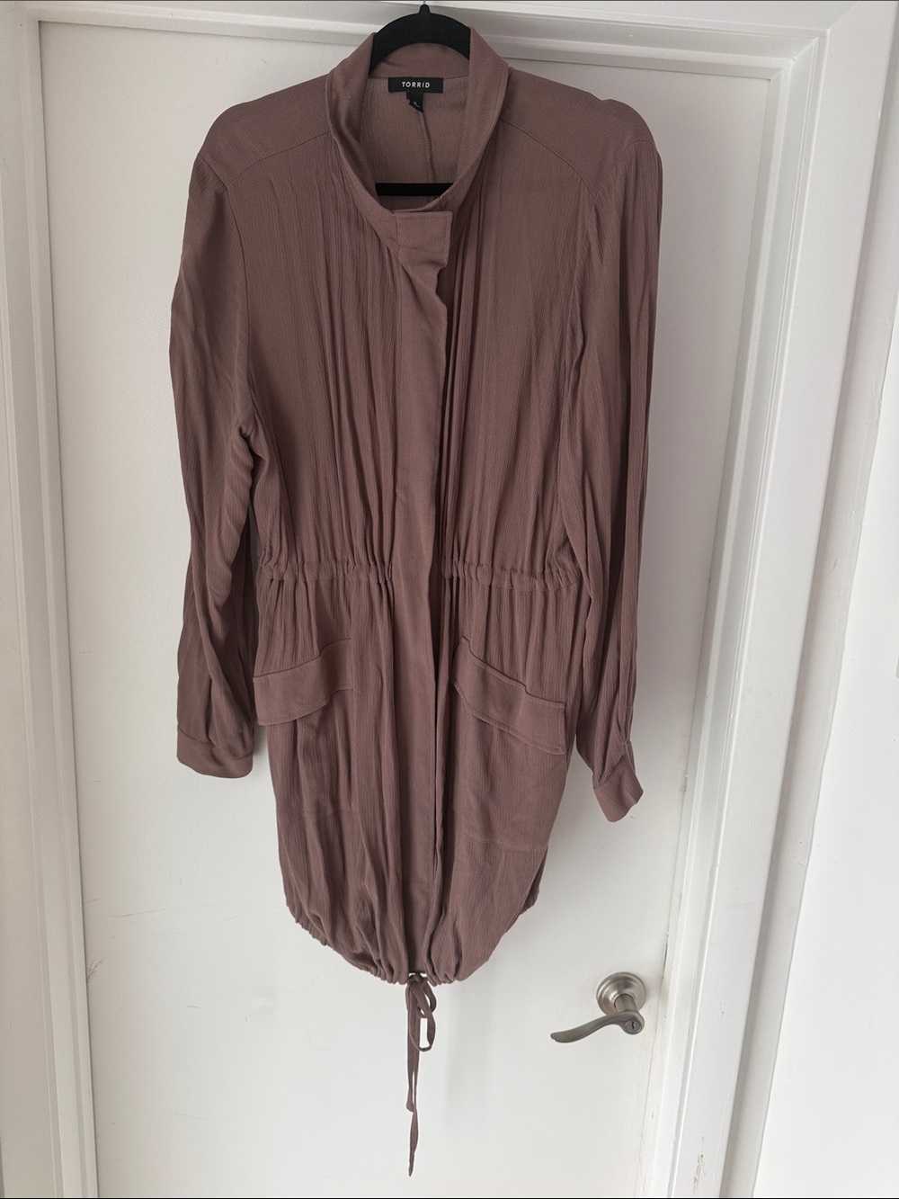 Torrid dusty mauve utility anorak jacket. Size 0.